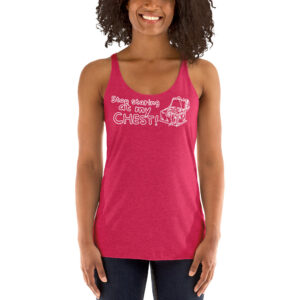 Stop staring at my CHEST (Treasure Chest) pun Tank Top