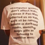 Computer games Pac Man rave festival shirt