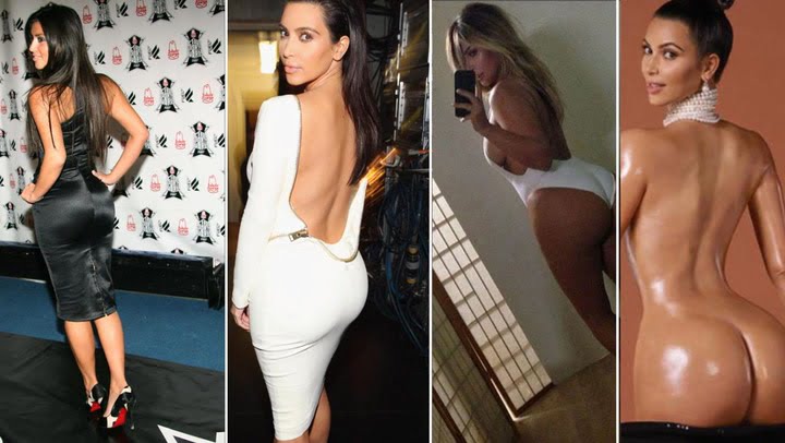 Kim Kardashian Butt evolution over the years