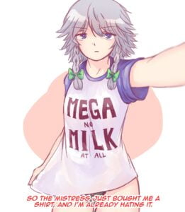 MEGA no MILK at all shirt Sakuya