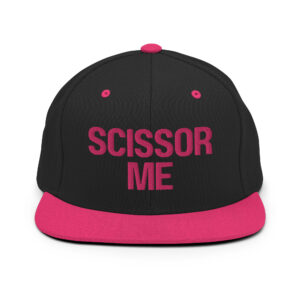 SCISSOR ME Flat Brim Hat (Embroidered)