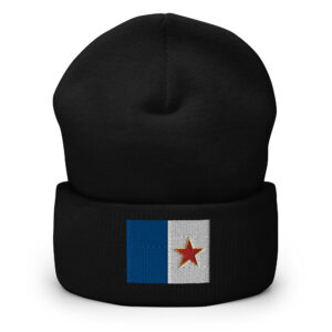 Drapeau de la FLQ Tuque Brodée