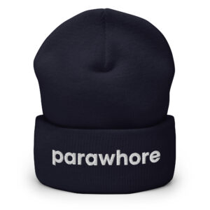 Alternative view of PARAWHORE Beanie Hat (Embroidered)
