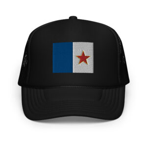 Drapeau de la FLQ Calottes de Camionneur (Brodée)