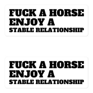 Fuck A Horse Enjoy A Stable Relationship Sticker Pack