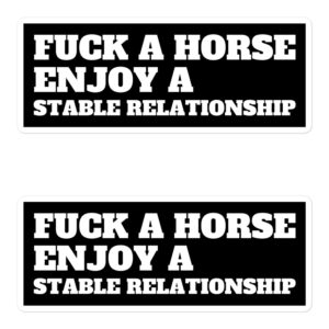 Fuck A Horse Enjoy A Stable Relationship Sticker Pack
