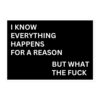 I Know Everything Happens For A Reason But What The Fuck sticker