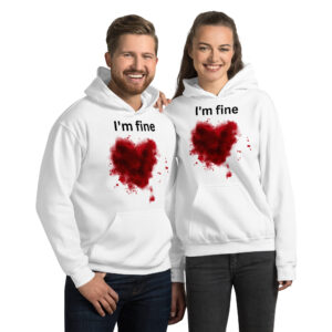 I'm fine - Bloody Hoodie - Halloween Costume