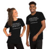 He Who Does Not Lick The Clit Should Not Get To Hit unisex couple t-shirt