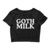GOTH MILK Crop Top Tee