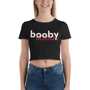 Boobylicious Black Crop Top Shirt