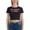 98% NAUGHTY 2% ANGEL Crop Top