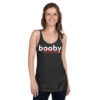 Boobylicious Women's Black Racerback Tank