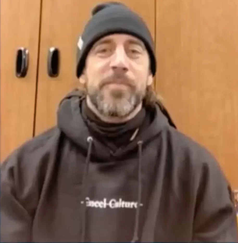 Aaron Rodgers wears anti Cancel Culture hoodie on Pat McAfee show