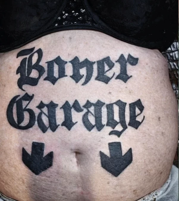 Boner Garage tattoo