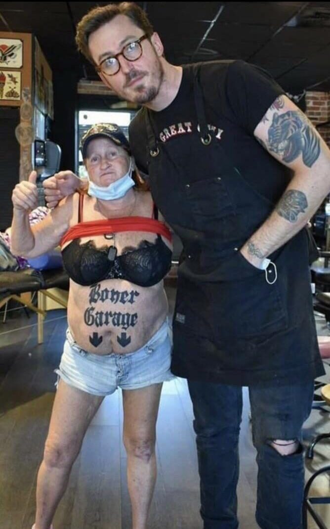 Boner Garager finally got it tattooed for good
