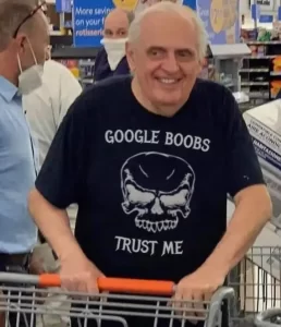 Google Boobs Trust Me T-Shirt Old Fart at Wal-Mart