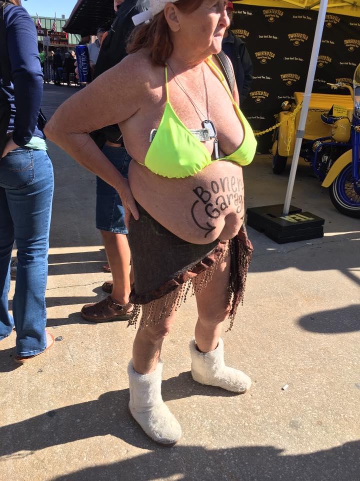 Grandma boner garage at Daytona Bike Week