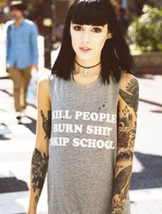 KILL PEOPLE BURN SHIT SKIP SCHOOL shirt