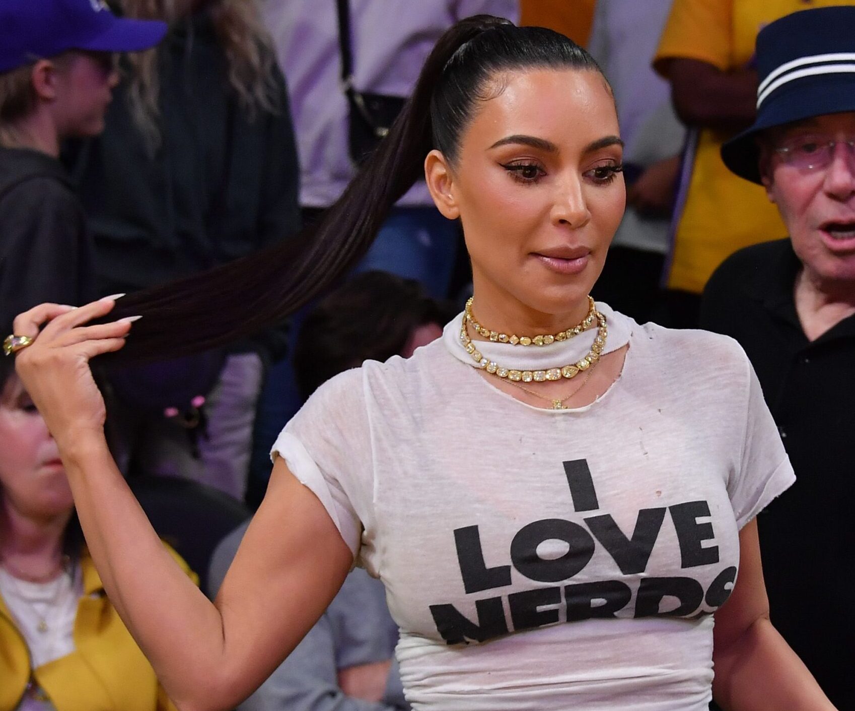 Kim Kardashian I LOVE NERDS shirt