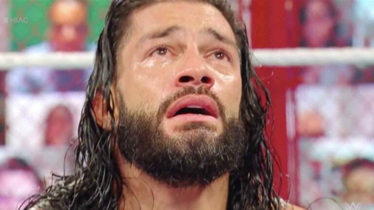Roman Reigns crying