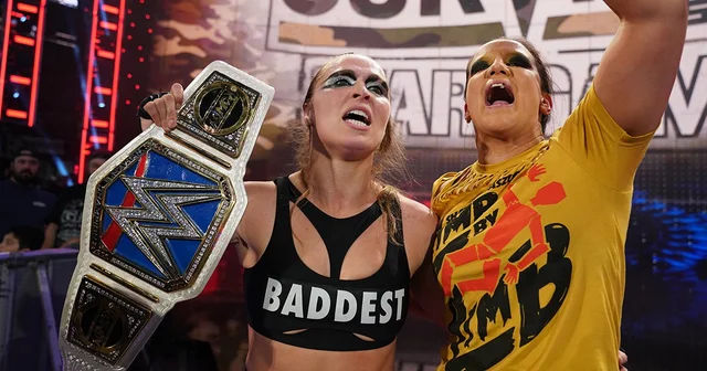 Ronda Rousey BADDEST with Shayna Baszler