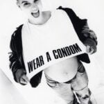 Sinéad O'Connor pregnant 'Wear A Condom' shirt