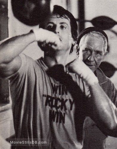 Win Rocky Win shirt Rocky (Sylvester Stallone) Mickey (Burgess Meredith)