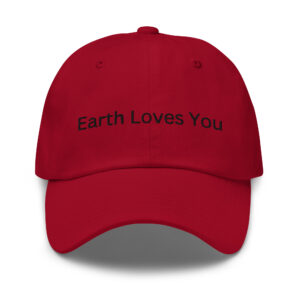 Alternative view of Earth Loves You Dad hat (Embroidered)