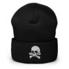 Heavy Metal Skull Cuffed Beanie (Embroidered)