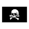 Heavy Metal Skull Pirate Flag sticker