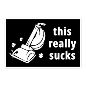 This Really Sucks Vacuum Cleaner sticker