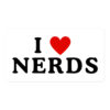 I Love Nerds sticker