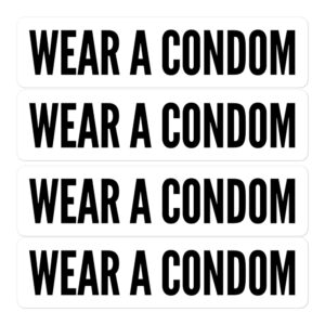 WEAR A CONDOM Sticker Pack