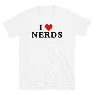 I Heart Nerds White Unisex T-Shirt
