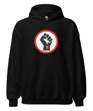 Black power best sale fist hoodie