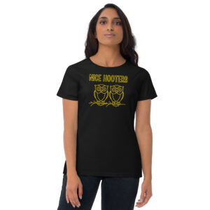 Alternative view of NICE HOOTERS - Owls on a tree branch Women's T-Shirt