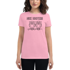 NICE HOOTERS – Owls on a tree branch Women T-Shirt