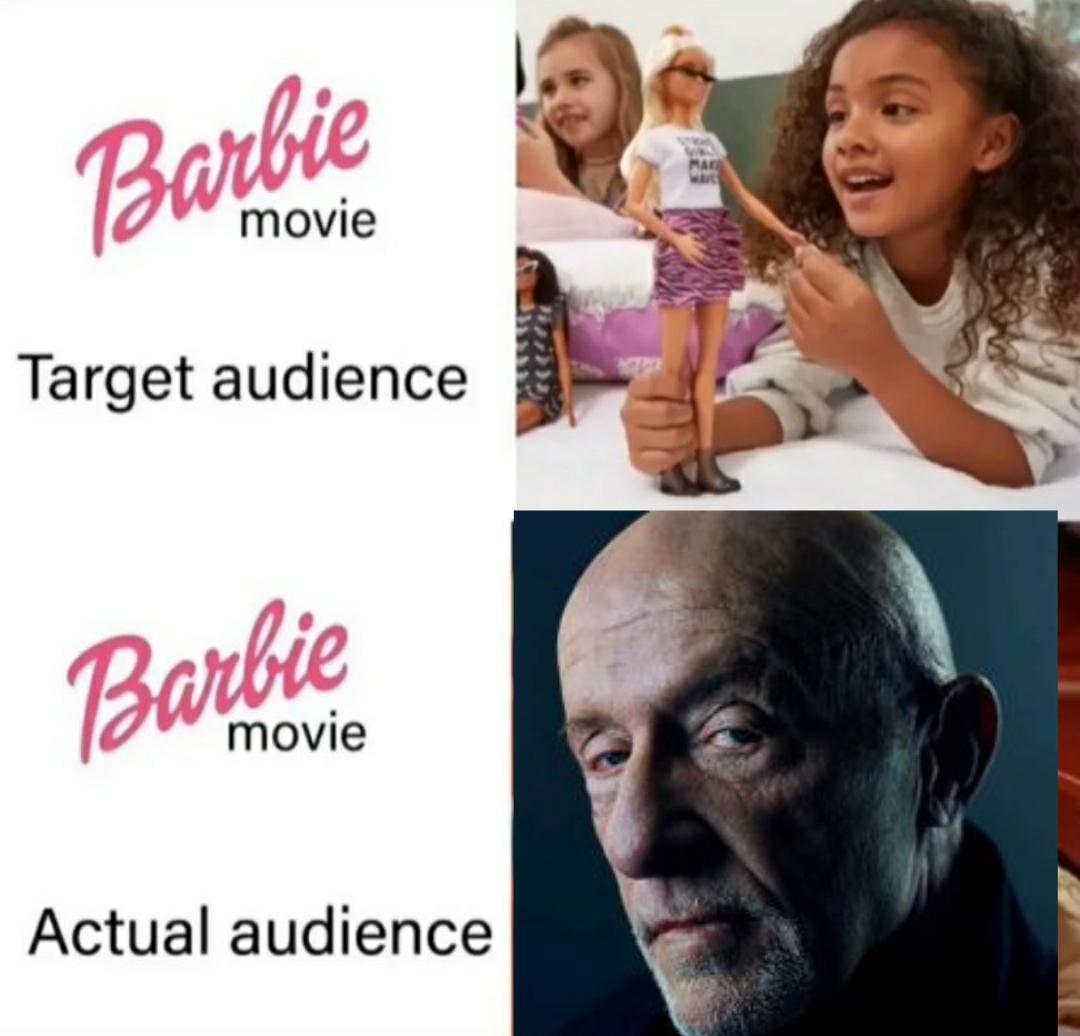 Barbie movie audience meme