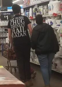 Eat Pussy Chug Whiskey Hail Satan T-Shirt