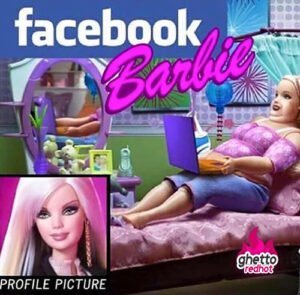 Facebook Barbie - fat Barbie