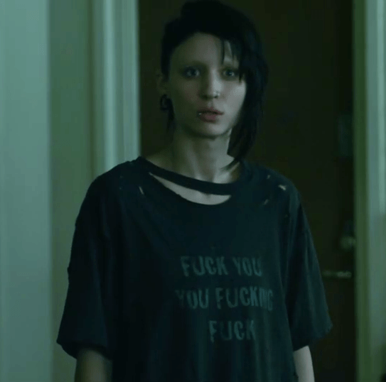 girl with the dragon tattoo shirt