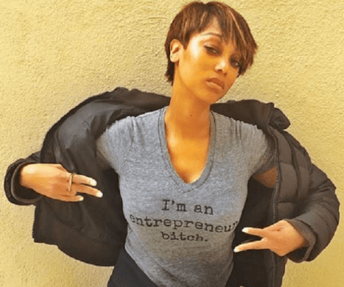 I’m an entrepreneur bitch t-shirt as worn by businesswoman Tyra Banks