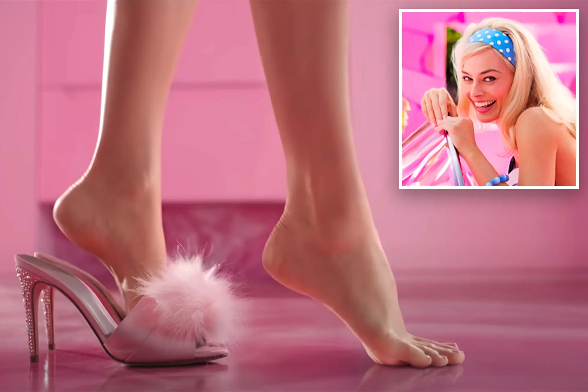 Margot Robbie Barbie feet fetish