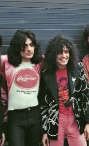 Mickey Finn cocaine shirt appearing in a teen magazine with Marc Bolan