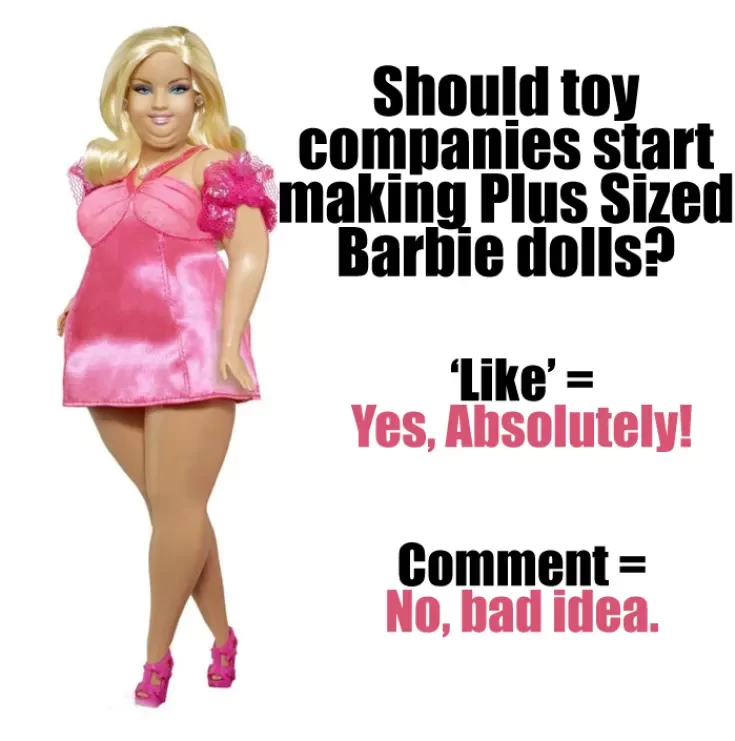 Plus-size Barbie