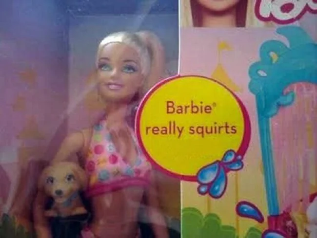 Porn Barbie meme - There was a squirting Barbie