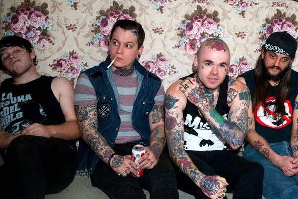 Vegan straight edge band Blood Boys making fun of drinkers and smokers
