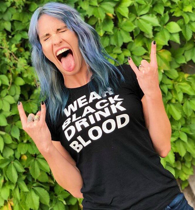 Wear Black Drink Blood t-shirt punk goth princess