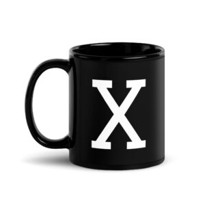 X - Straight Edge Coffee Mug